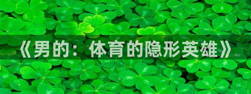 《男的：体育的隐形英雄》