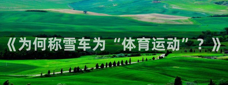 《为何称雪车为“体育运动”？》